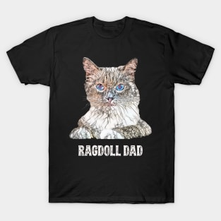 Ragdoll Dad Father's Day Gift T-Shirt